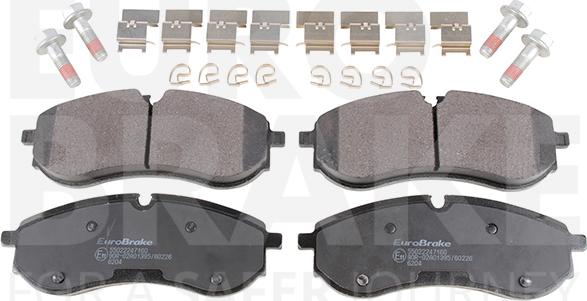 Eurobrake 55022247160 - Kit de plaquettes de frein, frein à disque cwaw.fr