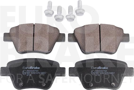 Eurobrake 55022247101 - Kit de plaquettes de frein, frein à disque cwaw.fr