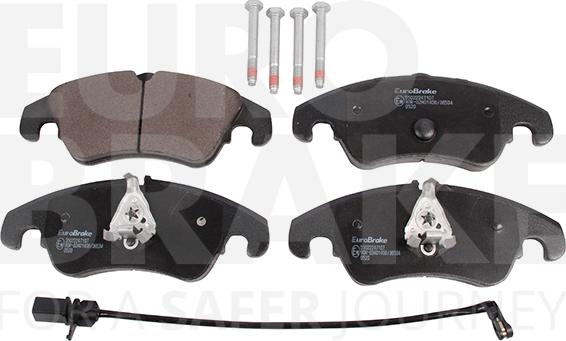 Eurobrake 55022247107 - Kit de plaquettes de frein, frein à disque cwaw.fr