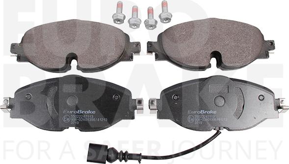 Eurobrake 55022247113 - Kit de plaquettes de frein, frein à disque cwaw.fr