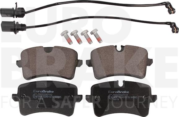 Eurobrake 55022247112 - Kit de plaquettes de frein, frein à disque cwaw.fr