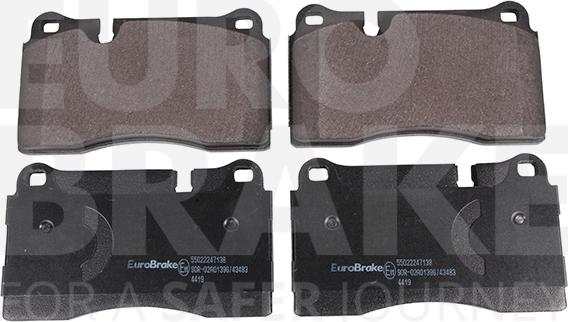 Eurobrake 55022247138 - Kit de plaquettes de frein, frein à disque cwaw.fr