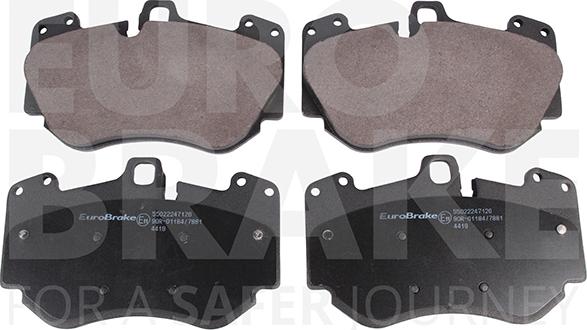 Eurobrake 55022247126 - Kit de plaquettes de frein, frein à disque cwaw.fr