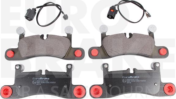 Eurobrake 55022247120 - Kit de plaquettes de frein, frein à disque cwaw.fr