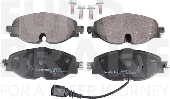 Eurobrake 55022247121 - Kit de plaquettes de frein, frein à disque cwaw.fr