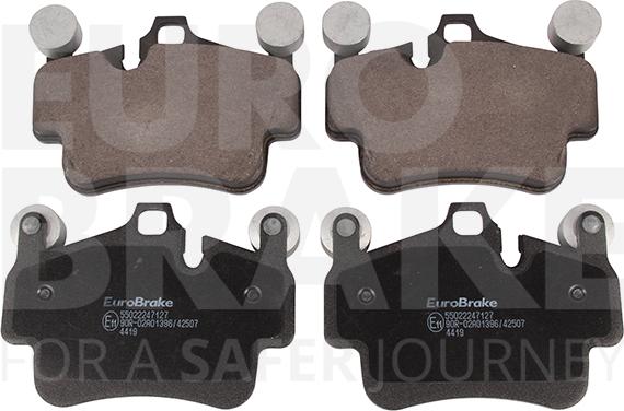 Eurobrake 55022247127 - Kit de plaquettes de frein, frein à disque cwaw.fr