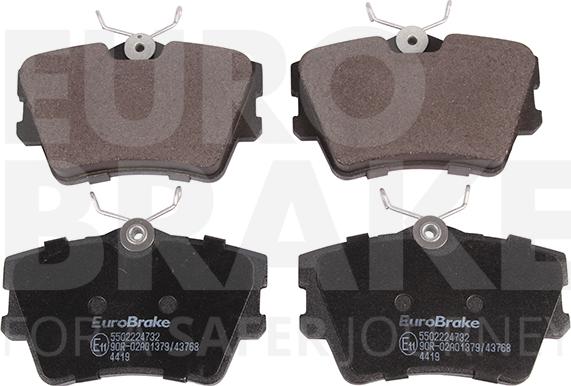 Eurobrake 5502224732 - Kit de plaquettes de frein, frein à disque cwaw.fr