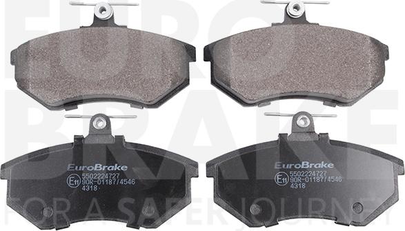 Eurobrake 5502224727 - Kit de plaquettes de frein, frein à disque cwaw.fr