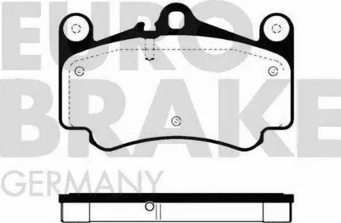 Eurobrake 5502225609 - Kit de plaquettes de frein, frein à disque cwaw.fr