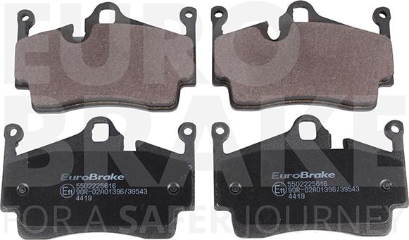 Eurobrake 5502225616 - Kit de plaquettes de frein, frein à disque cwaw.fr