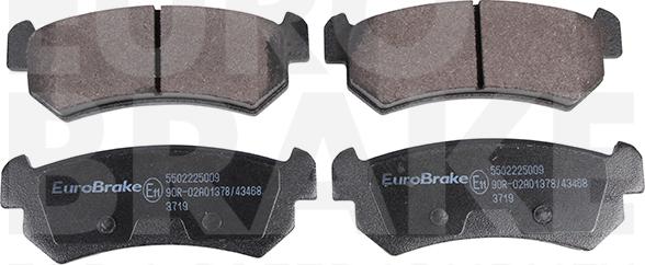 Eurobrake 5502225009 - Kit de plaquettes de frein, frein à disque cwaw.fr