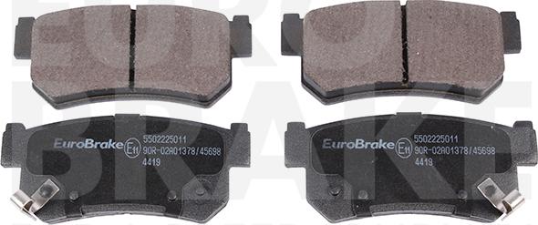 Eurobrake 5502225011 - Kit de plaquettes de frein, frein à disque cwaw.fr