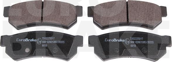 Eurobrake 5502225017 - Kit de plaquettes de frein, frein à disque cwaw.fr