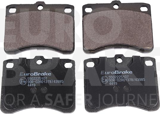 Eurobrake 5502225107 - Kit de plaquettes de frein, frein à disque cwaw.fr