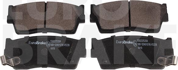 Eurobrake 5502225204 - Kit de plaquettes de frein, frein à disque cwaw.fr