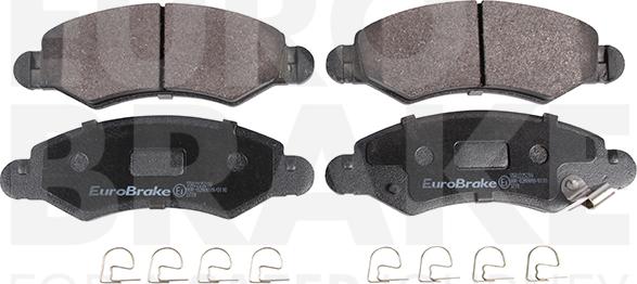 Eurobrake 5502225216 - Kit de plaquettes de frein, frein à disque cwaw.fr