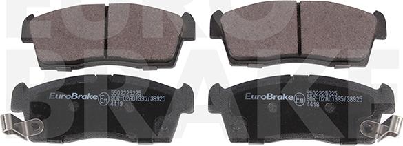 Eurobrake 5502225225 - Kit de plaquettes de frein, frein à disque cwaw.fr