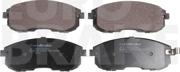 Eurobrake 5502225222 - Kit de plaquettes de frein, frein à disque cwaw.fr