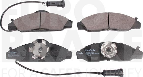 Eurobrake 5502225701 - Kit de plaquettes de frein, frein à disque cwaw.fr