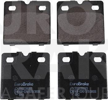 Eurobrake 55022266003 - Kit de plaquettes de frein, frein à disque cwaw.fr