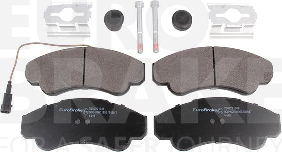 Eurobrake 5502221948 - Kit de plaquettes de frein, frein à disque cwaw.fr