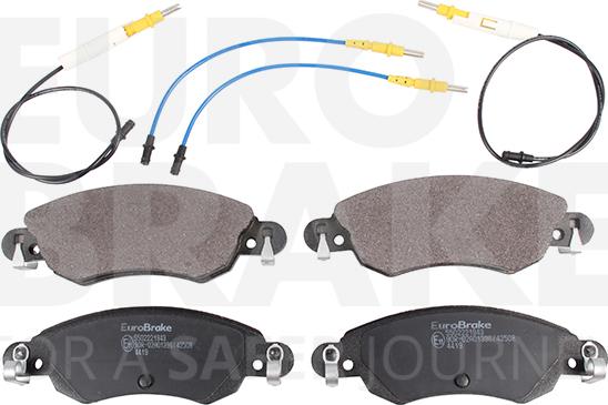 Eurobrake 5502221943 - Kit de plaquettes de frein, frein à disque cwaw.fr