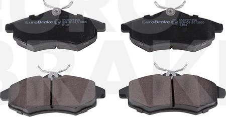 Eurobrake 5502221950 - Kit de plaquettes de frein, frein à disque cwaw.fr