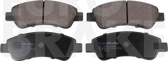 Eurobrake 5502221960 - Kit de plaquettes de frein, frein à disque cwaw.fr