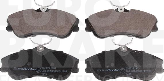 Eurobrake 5502221963 - Kit de plaquettes de frein, frein à disque cwaw.fr