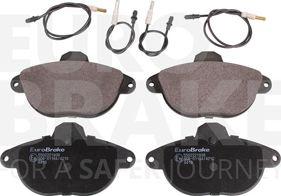 Eurobrake 5502221939 - Kit de plaquettes de frein, frein à disque cwaw.fr