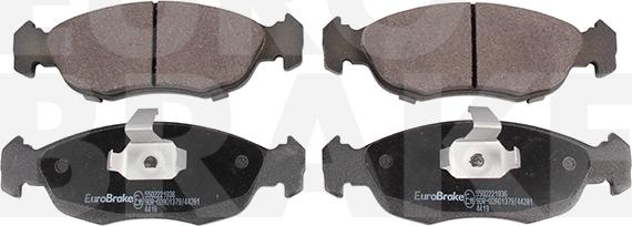 Eurobrake 5502221936 - Kit de plaquettes de frein, frein à disque cwaw.fr