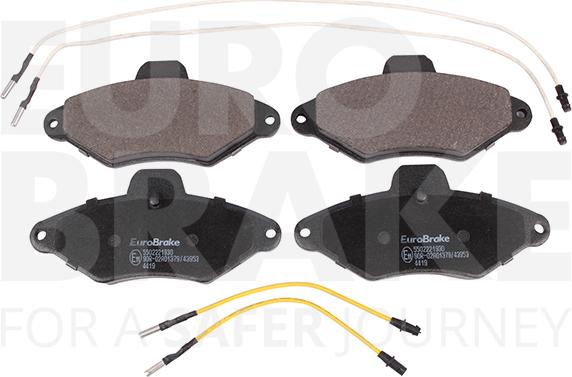 Eurobrake 5502221930 - Kit de plaquettes de frein, frein à disque cwaw.fr