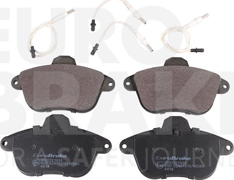 Eurobrake 5502221933 - Kit de plaquettes de frein, frein à disque cwaw.fr