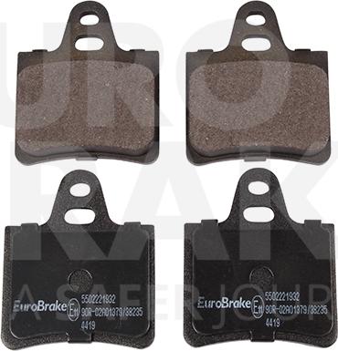 Eurobrake 5502221932 - Kit de plaquettes de frein, frein à disque cwaw.fr