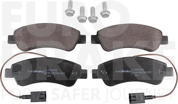 Eurobrake 5502221978 - Kit de plaquettes de frein, frein à disque cwaw.fr