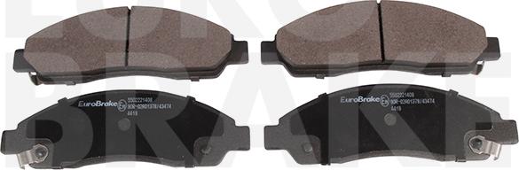 Eurobrake 5502221408 - Kit de plaquettes de frein, frein à disque cwaw.fr