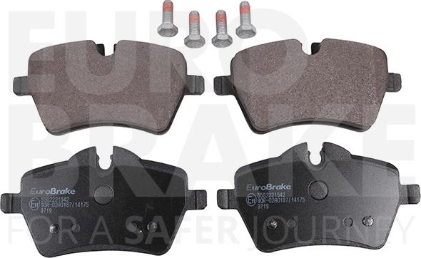 Eurobrake 5502221542 - Kit de plaquettes de frein, frein à disque cwaw.fr