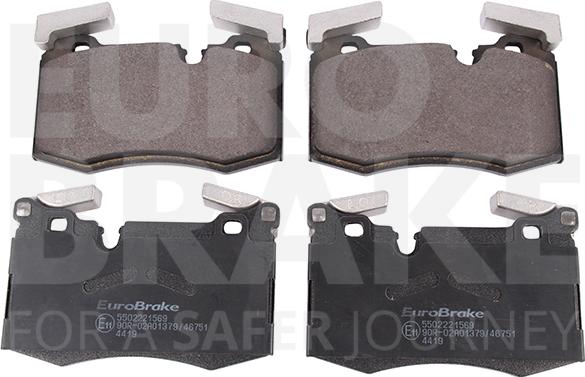 Eurobrake 5502221569 - Kit de plaquettes de frein, frein à disque cwaw.fr