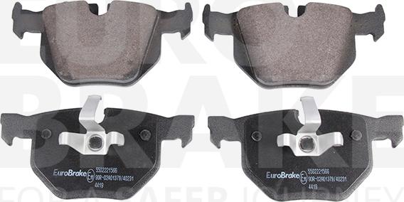 Eurobrake 5502221566 - Kit de plaquettes de frein, frein à disque cwaw.fr