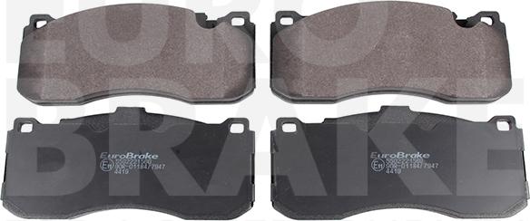 Eurobrake 5502221560 - Kit de plaquettes de frein, frein à disque cwaw.fr