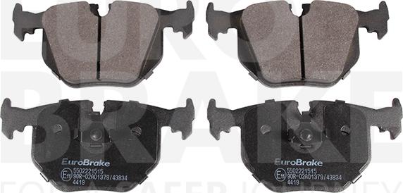 Eurobrake 5502221515 - Kit de plaquettes de frein, frein à disque cwaw.fr