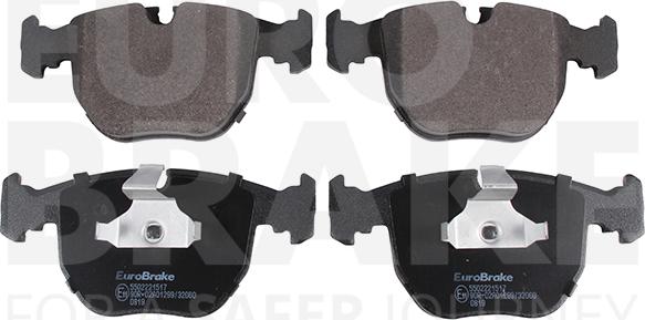 Eurobrake 5502221517 - Kit de plaquettes de frein, frein à disque cwaw.fr