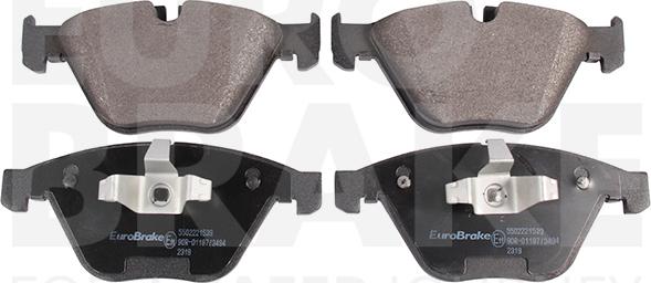 Eurobrake 5502221539 - Kit de plaquettes de frein, frein à disque cwaw.fr