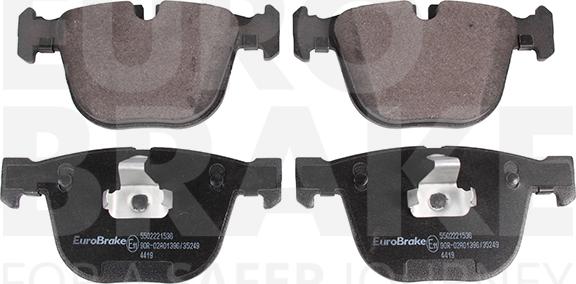 Eurobrake 5502221536 - Kit de plaquettes de frein, frein à disque cwaw.fr