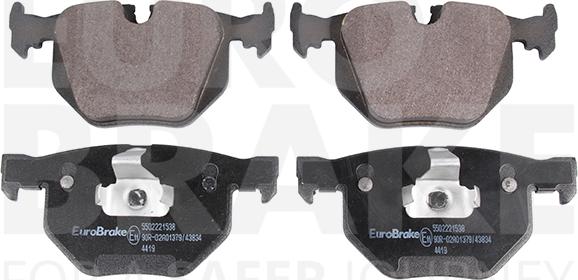 Eurobrake 5502221538 - Kit de plaquettes de frein, frein à disque cwaw.fr