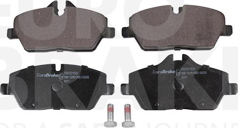 Eurobrake 5502221529 - Kit de plaquettes de frein, frein à disque cwaw.fr