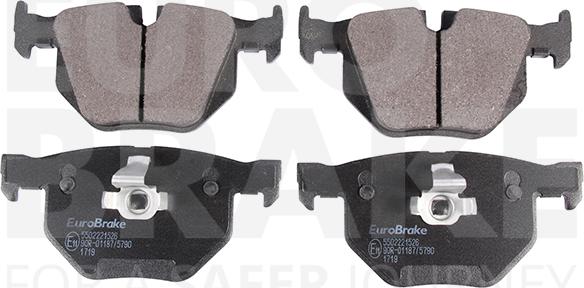 Eurobrake 5502221526 - Kit de plaquettes de frein, frein à disque cwaw.fr