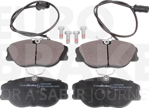 Eurobrake 5502221009 - Kit de plaquettes de frein, frein à disque cwaw.fr