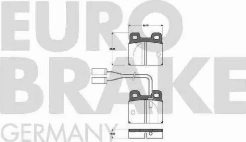 Eurobrake 5502221006 - Kit de plaquettes de frein, frein à disque cwaw.fr