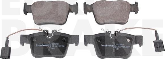 Eurobrake 5502221037 - Kit de plaquettes de frein, frein à disque cwaw.fr